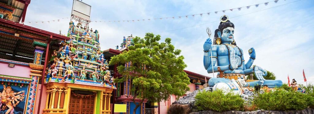 koneswaram temple view with lord shiva